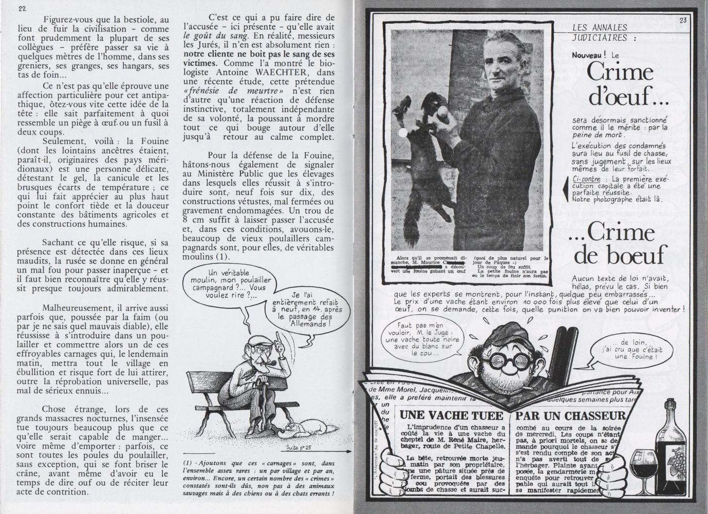Extrait de La Hulotte n°44 (août 1979)